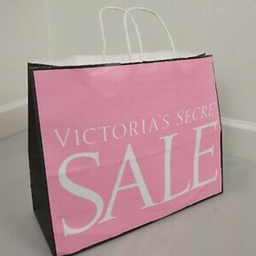 25 large Victoria's Secret bags 16x6x12